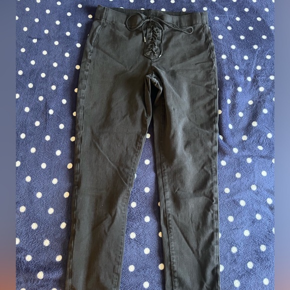 Tie Fromt High Waisted AE Skinny Jeans - Picture 1 of 4